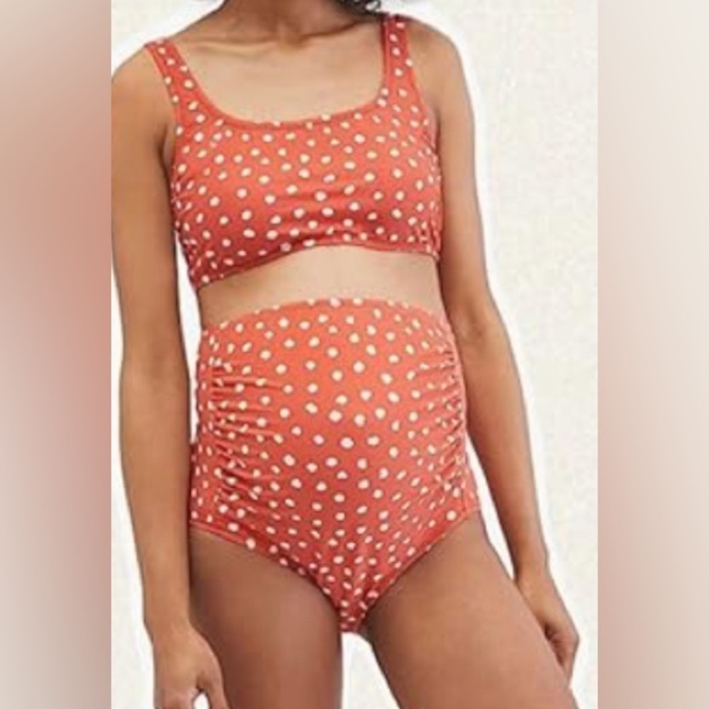 Motherhood Maternity 2-Piece Bathing Suit, Sz L, NWT